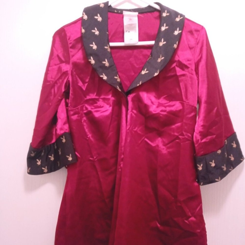 Playboy Womens Adult Mistress Smoking Smoking Jacket Dress Sexy Costume Cute